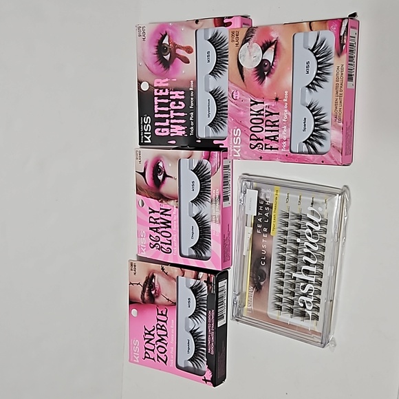 Eyelash Bundle Lot of 5 pkgs Lashview & Kiss - Picture 1 of 8